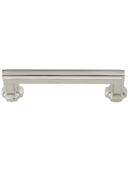Empire Cabinet Pull - 4 inch Center-to-Center in Polished Nickel.